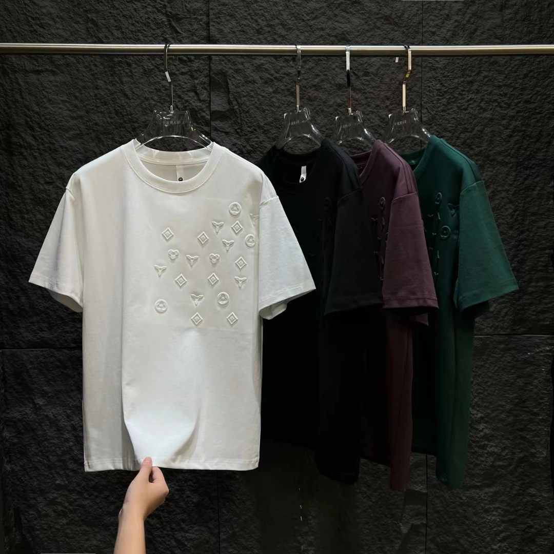 嫱哥-69200-春季新款时尚印花经典百搭情侣短袖