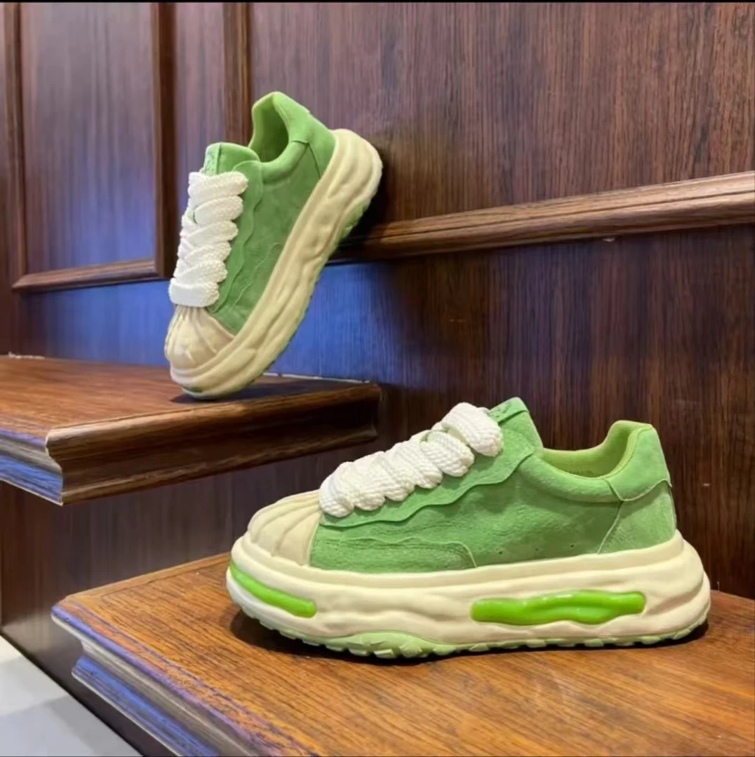 7777-21春季男士网红休闲百搭时尚运动厚底舒适潮流透气低帮板鞋