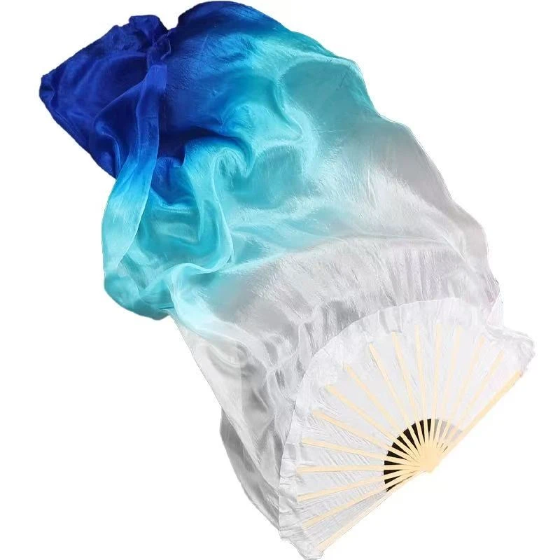 大鱼海棠宝石蓝渐变长稠扇舞台剧古典舞同款扇