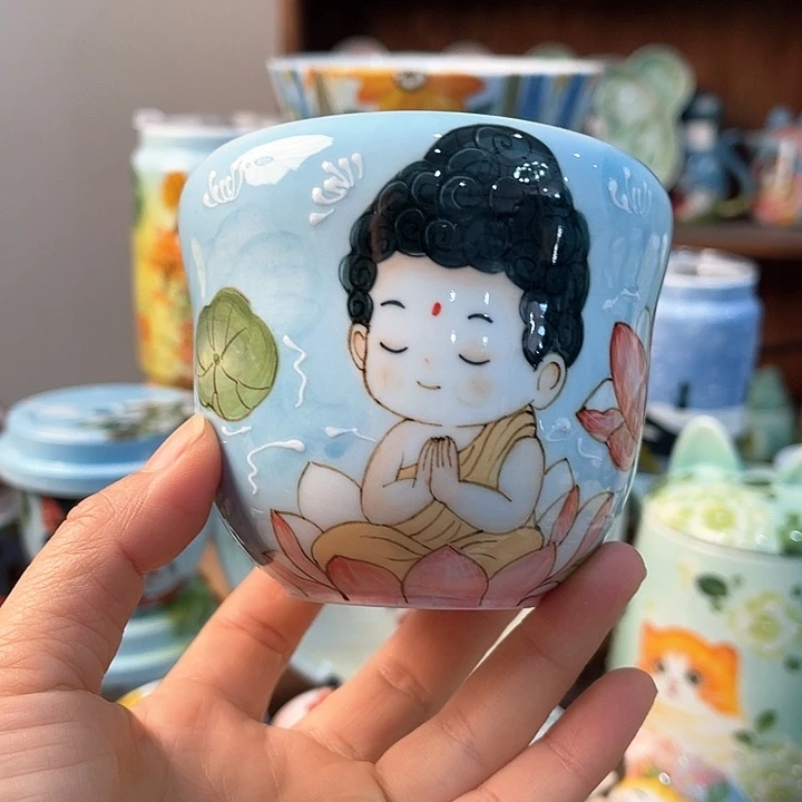 陶景德镇釉下手绘陶瓷