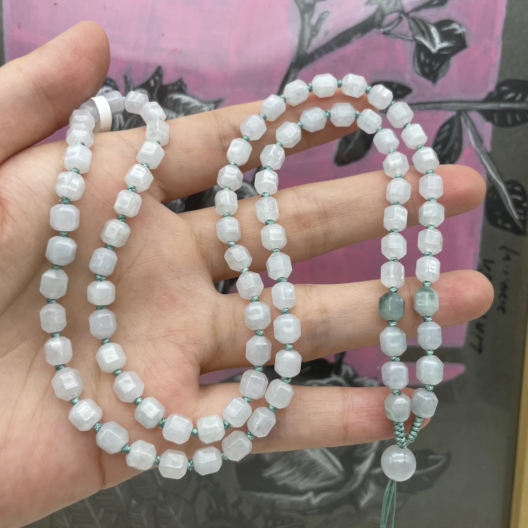 天然缅甸翡翠A货编织项链挂件项链吊坠项链卡6