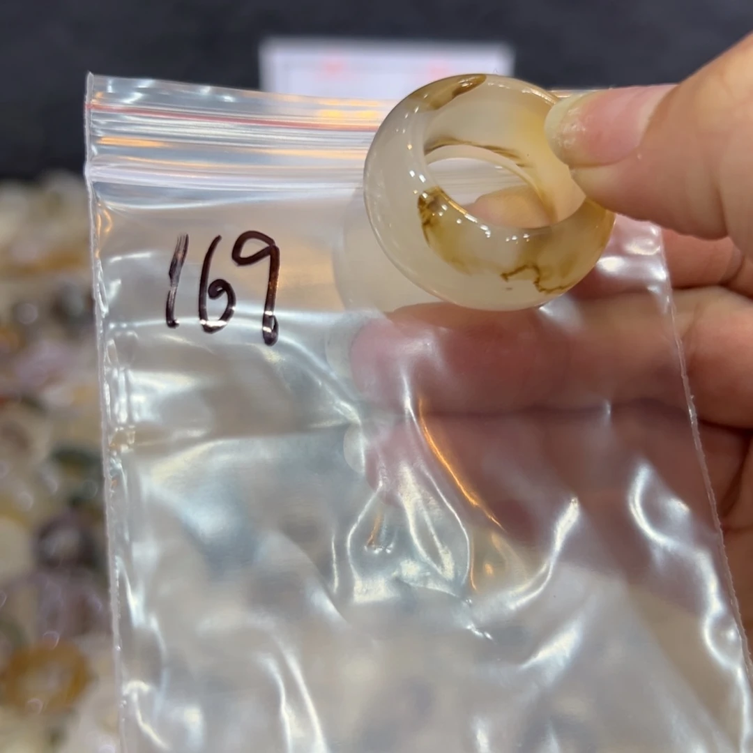 玛瑙/玉髓戒指合金169港20