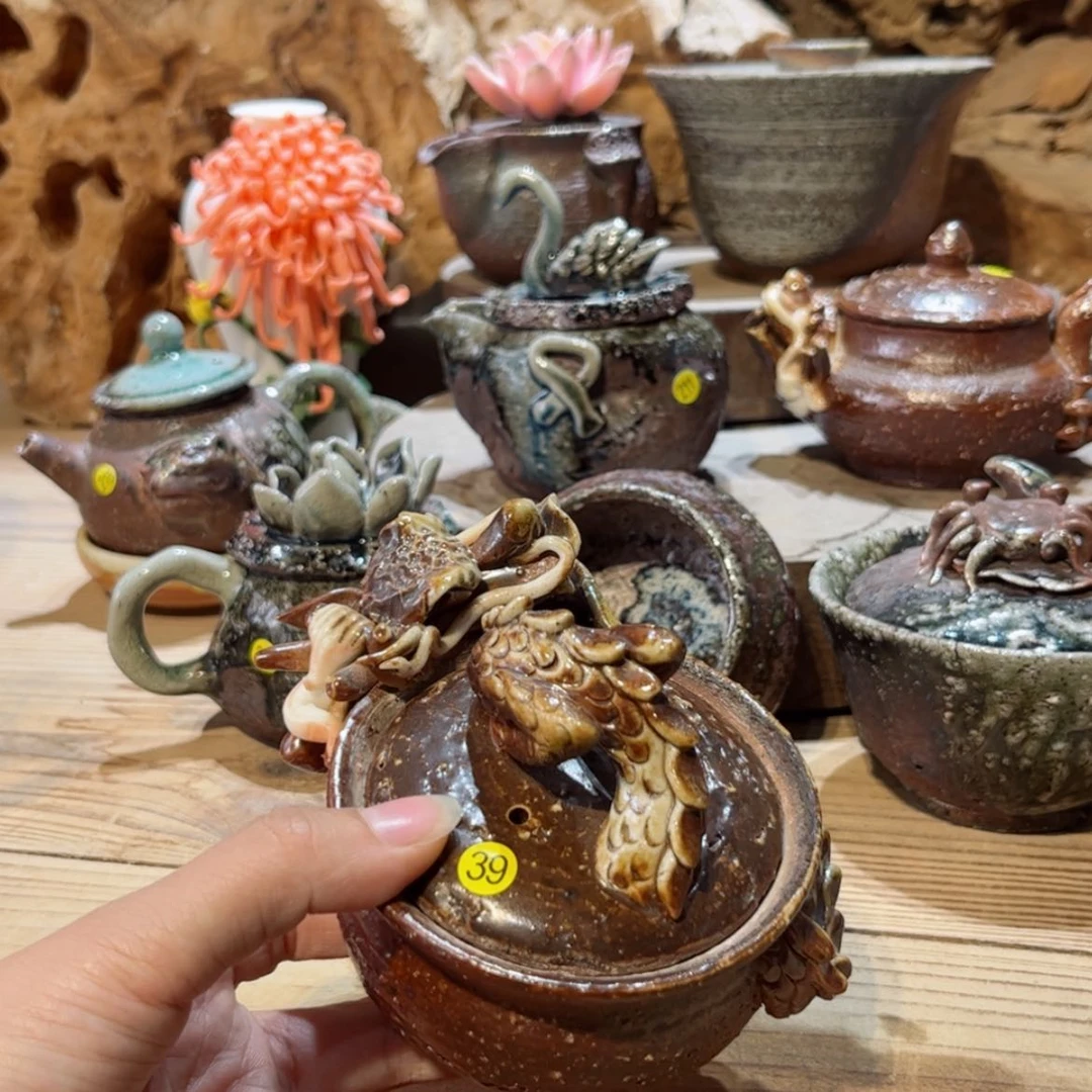 【闪购商品】柴烧茶具手工宝瓶39