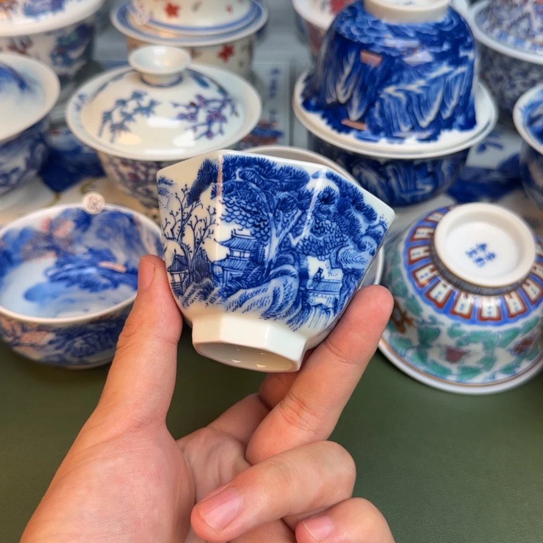 彦祖纯手工手绘茶具125