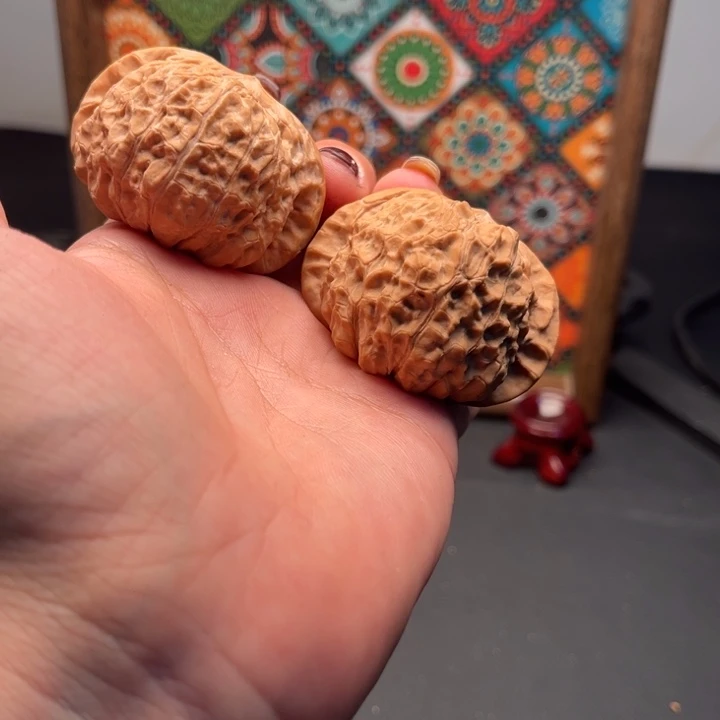 半***书文玩核桃吊坠南瓜47