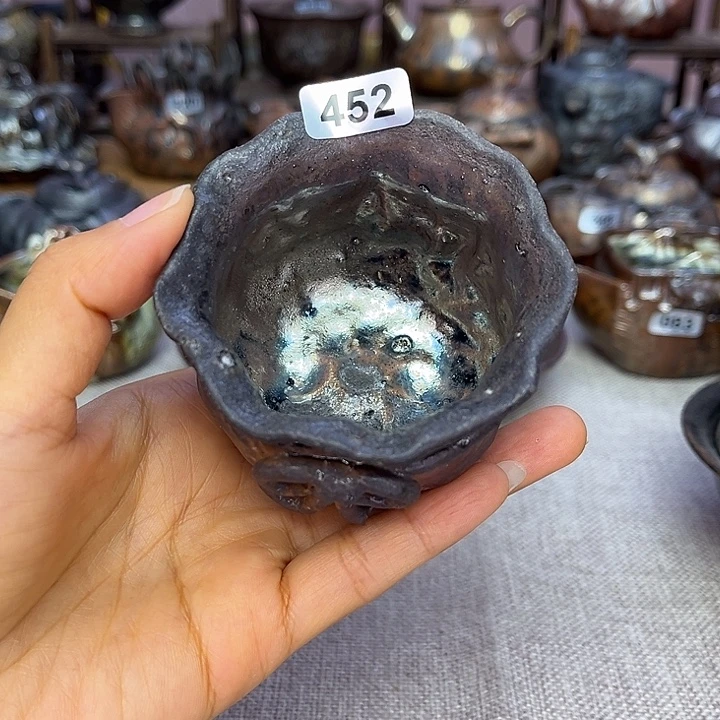 裸柴烧陶瓷手工茶器