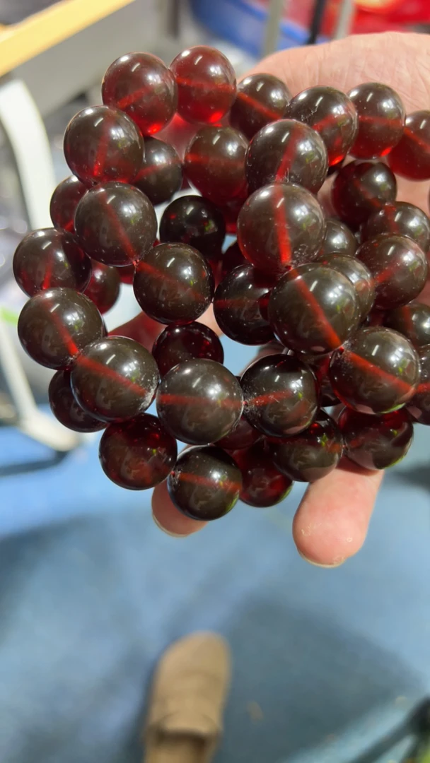 18+mm红血翳珀手串多样性发其一