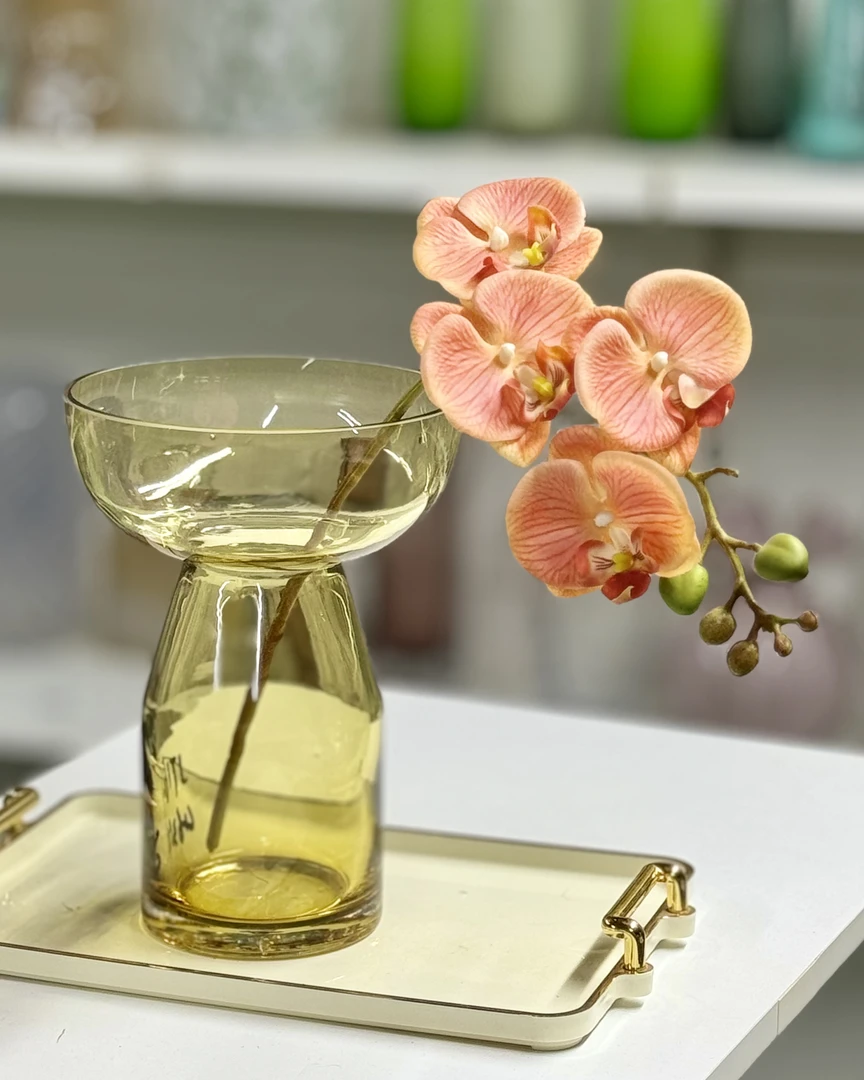 YEMAI 195 特大口花瓶佛手柑绿植现代简约酒店礼品