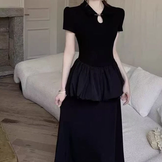 【发发推荐】新中式花苞裙正肩收腰上衣+半身长裙9836+9837