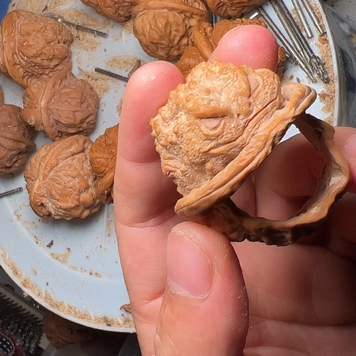 ****红核桃手串/手链核桃雕刻