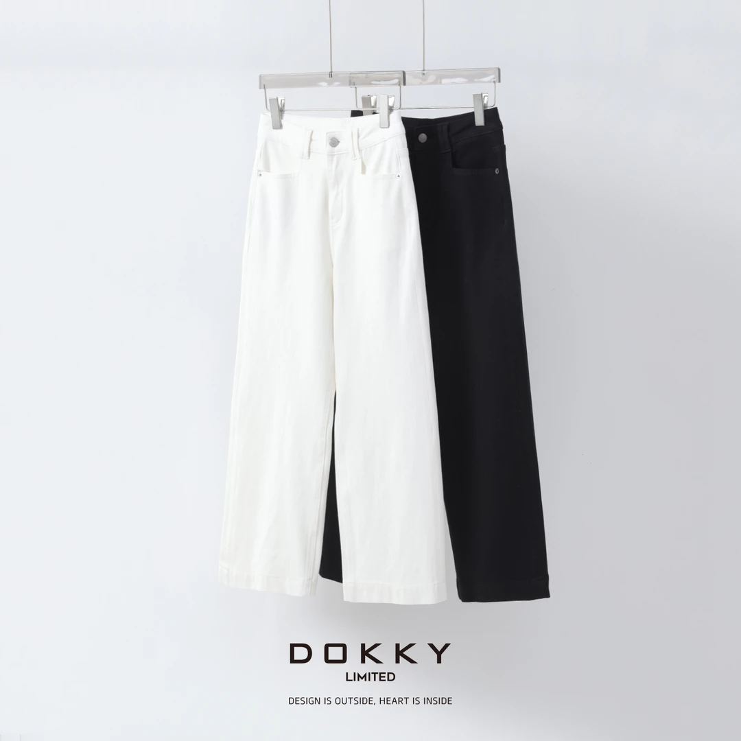 【加州公路】DOKKY高定360度四面弹.显瘦显腿直|九分直筒牛仔裤