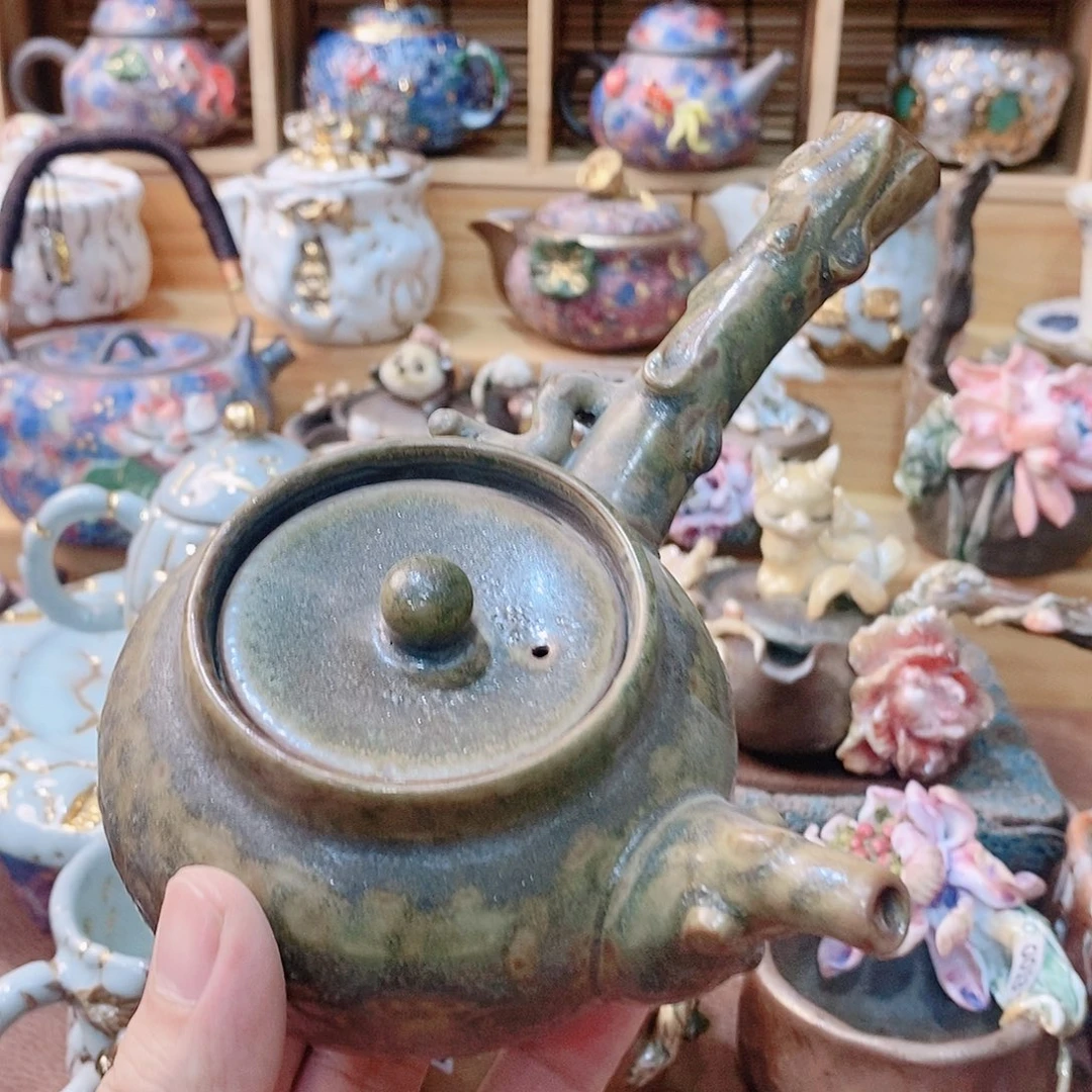 粗陶志野柴烧茶器