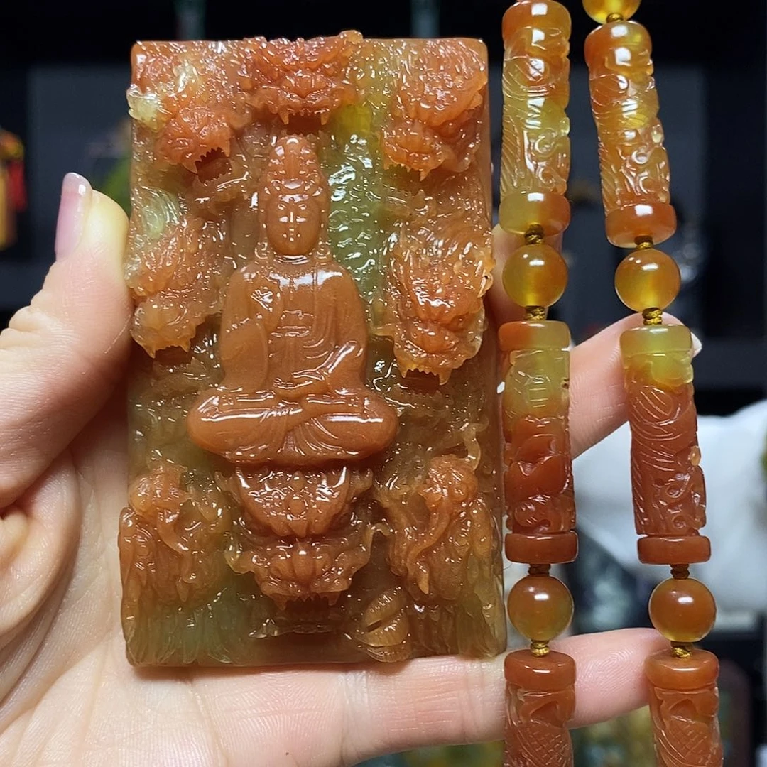 未镶嵌岫玉挂件吊坠佛****照