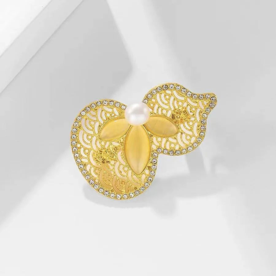 【福禄胸针】优雅百搭 葫芦款珍珠胸针 6-7mm