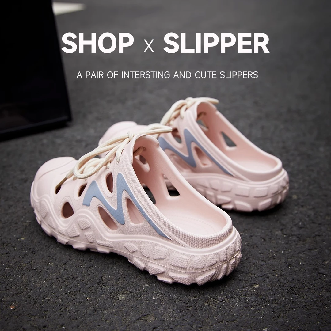 洞洞鞋女款2025新款爆款柔软舒适外穿鞋厚底防滑不臭脚拖鞋男士