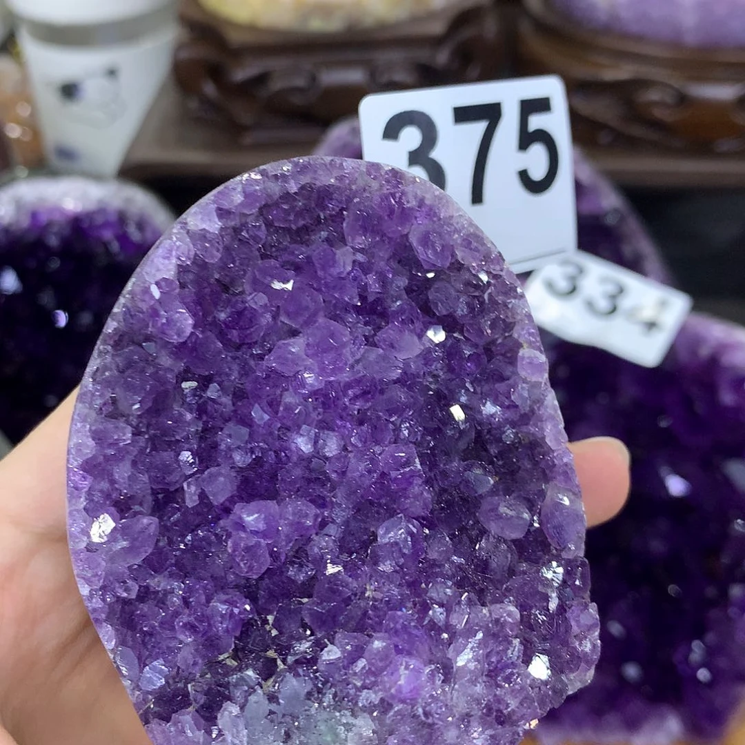 紫晶珠宝半成品未镶嵌375