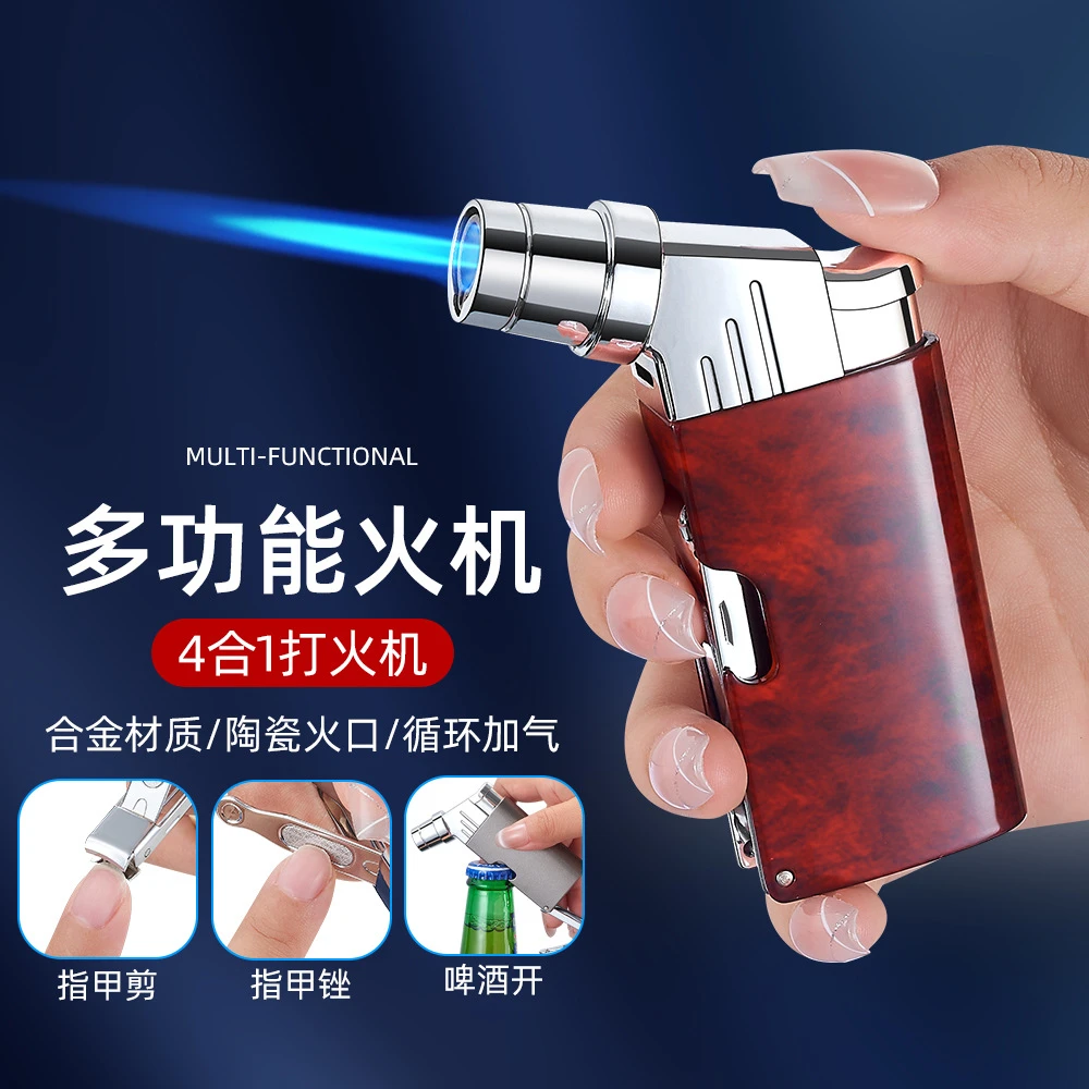 多功能直冲打火机户外烧烤工具点火器6114
