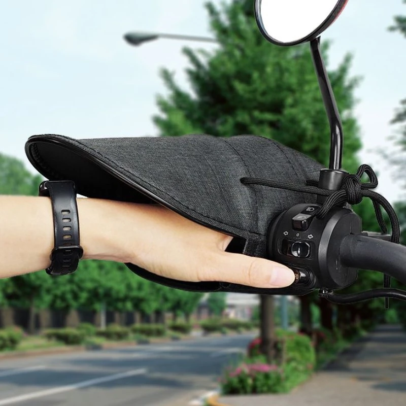 电瓶车套夏季摩托车挡风护手把隔热遮阳手套电动车防晒罩护罩