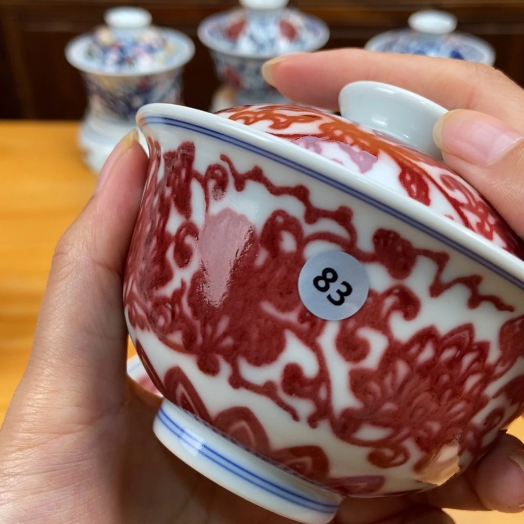 手绘现代茶具非古董