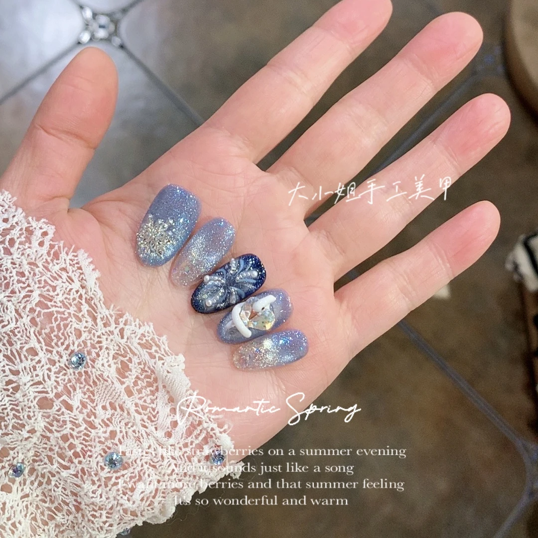 【蛇来运转】431大小姐 高端手工穿戴甲10片