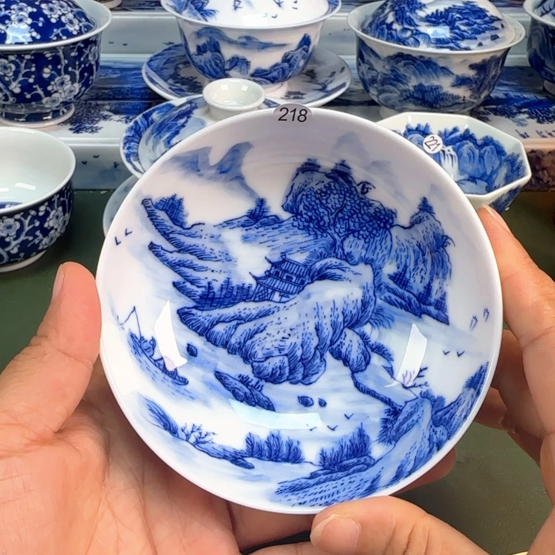 景德镇纯手绘茶具圆圆218