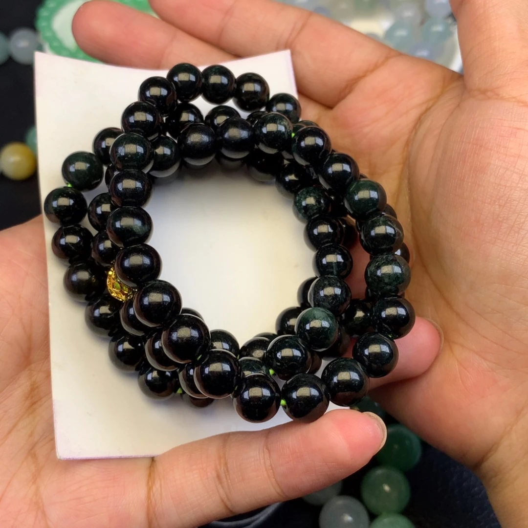 颈饰未镶嵌翡翠天然缅甸翡翠A货