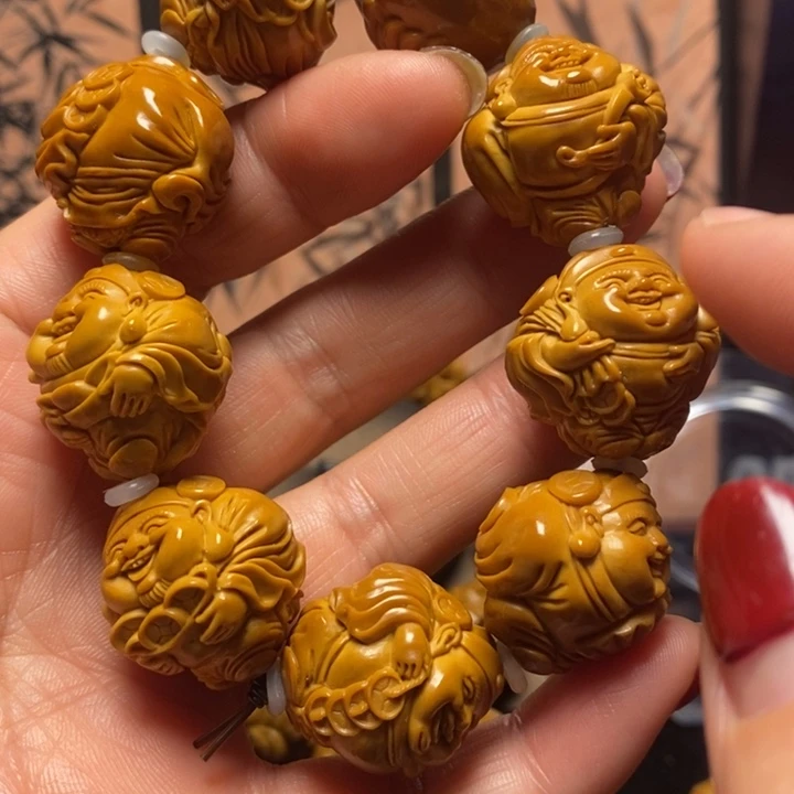 橄榄核手串/手链静*大财神