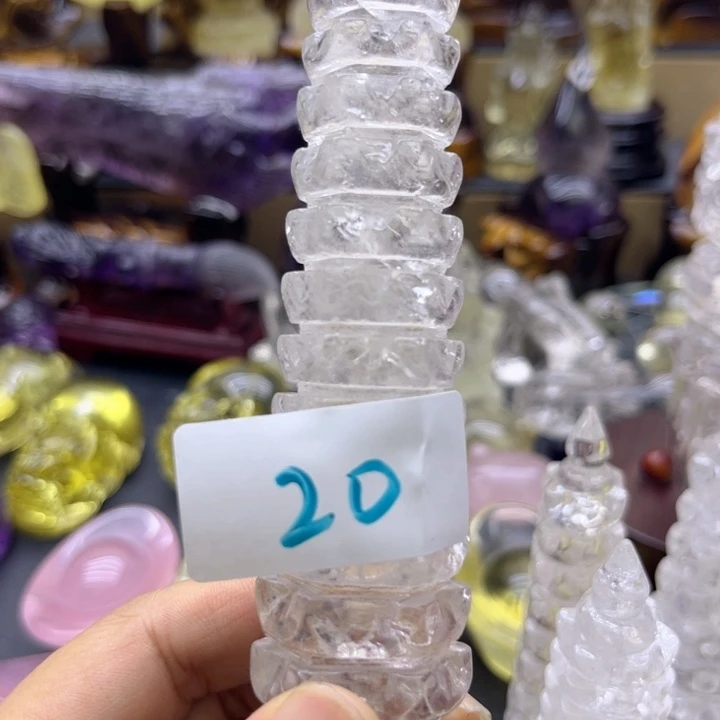 水晶摆件未镶嵌灵***?摆件