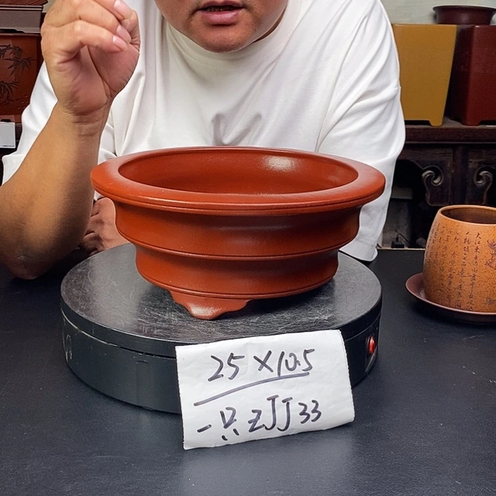 紫砂花盆货号一只ZJJ33