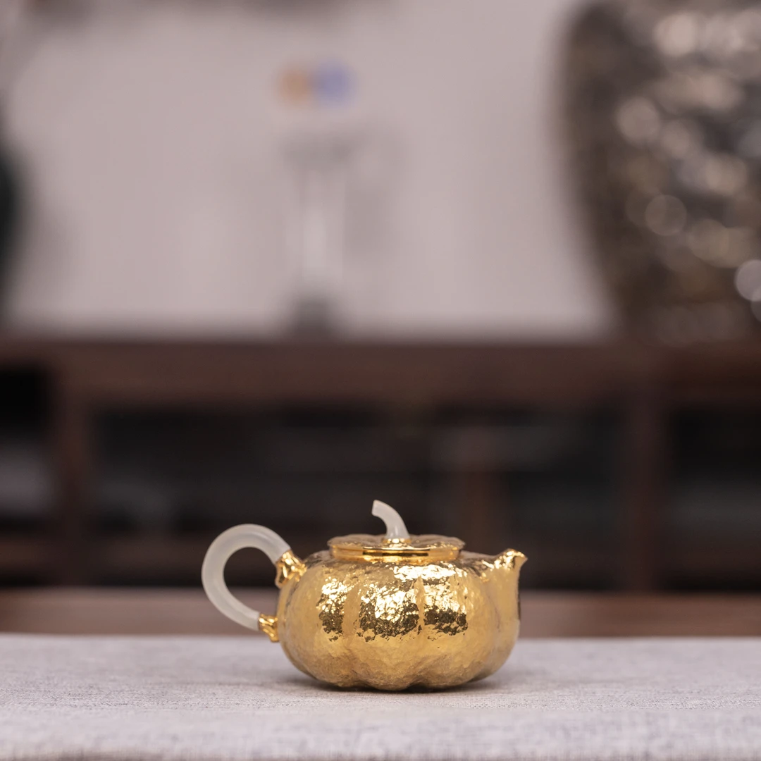 【银歌专属】玉柄金辉壶 XHJ526