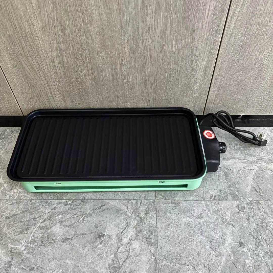 M939家用电烤盘多功能韩式铁板烧麦饭石便携烤肉盘随机