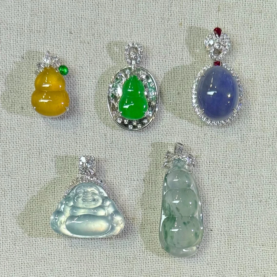 翡翠吊坠-18K金-多样性发一件-BD24-XR|CXQ21