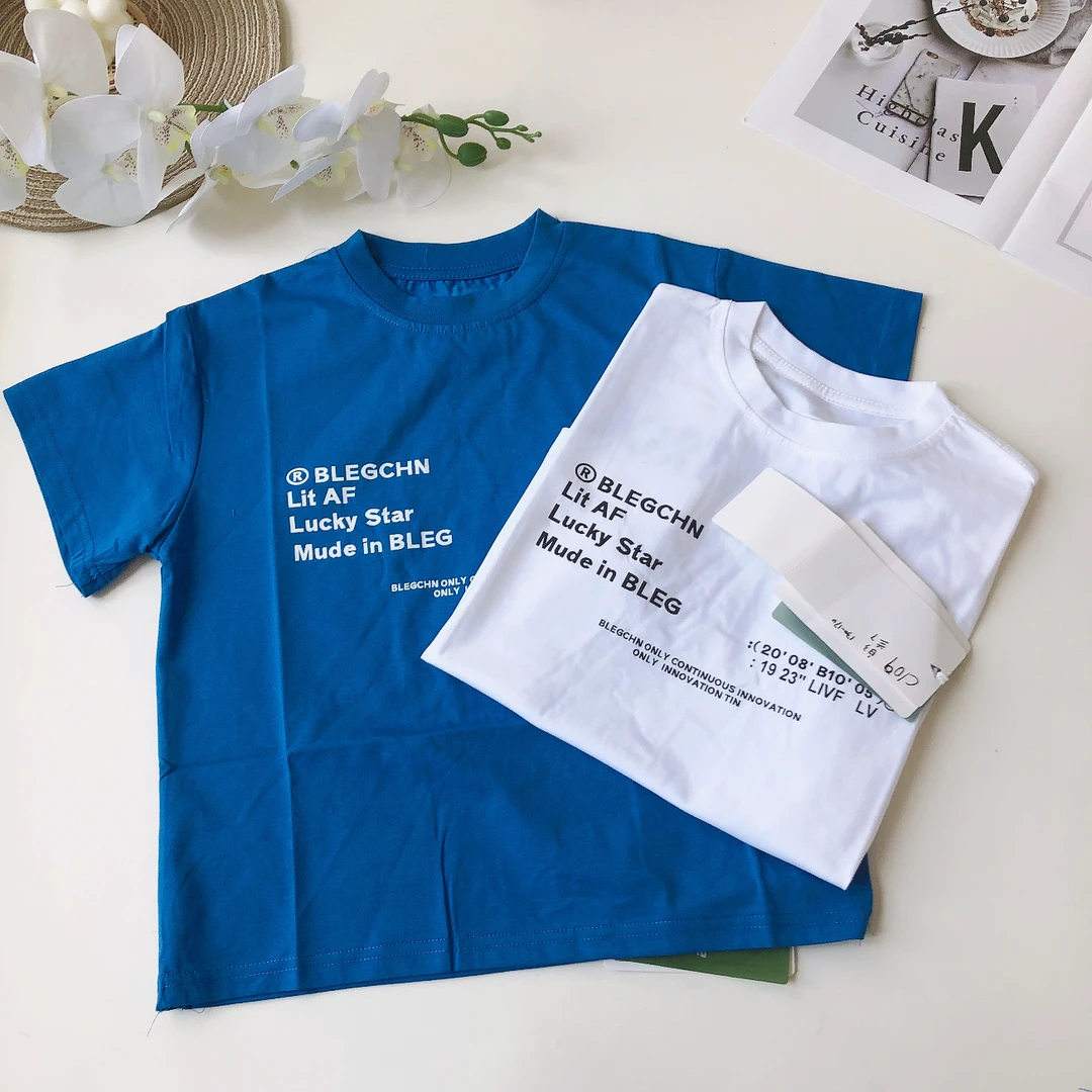 C109童乐儿童夏季短袖T恤B字母