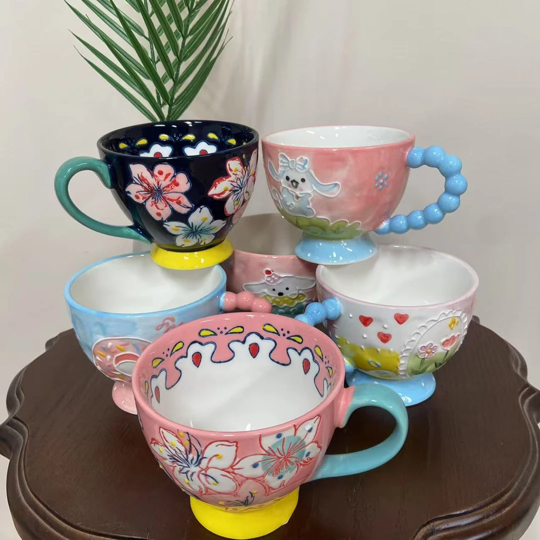 （款式随随）家用水杯马克杯卡通系列小清新水杯马克杯