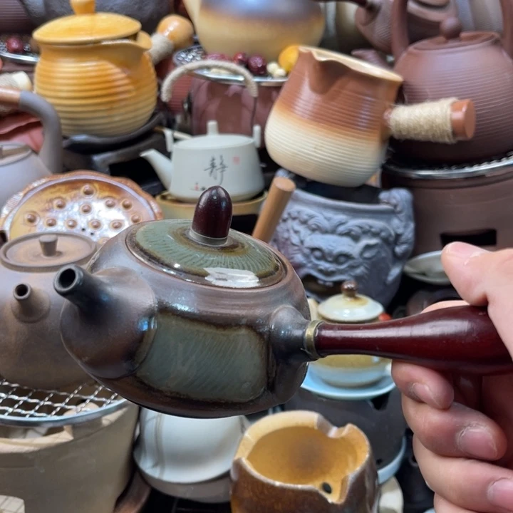 陶摆件然后你把她放回自己