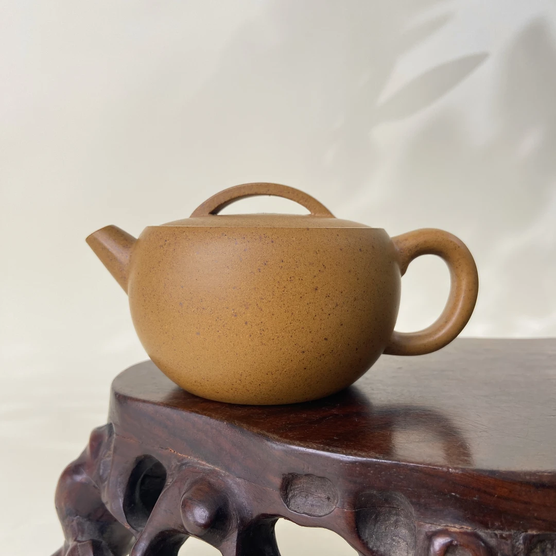 宜兴手工紫砂陶 范菊方茶壶GS3777-24