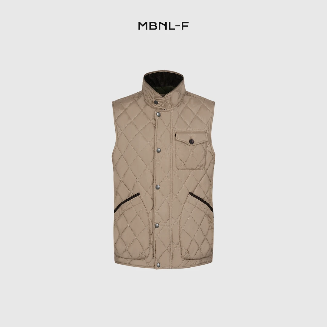 MBNL-F “菱格马甲” 24F/W秦磊Q 秋冬款高定棉服男士外套 LL-1013