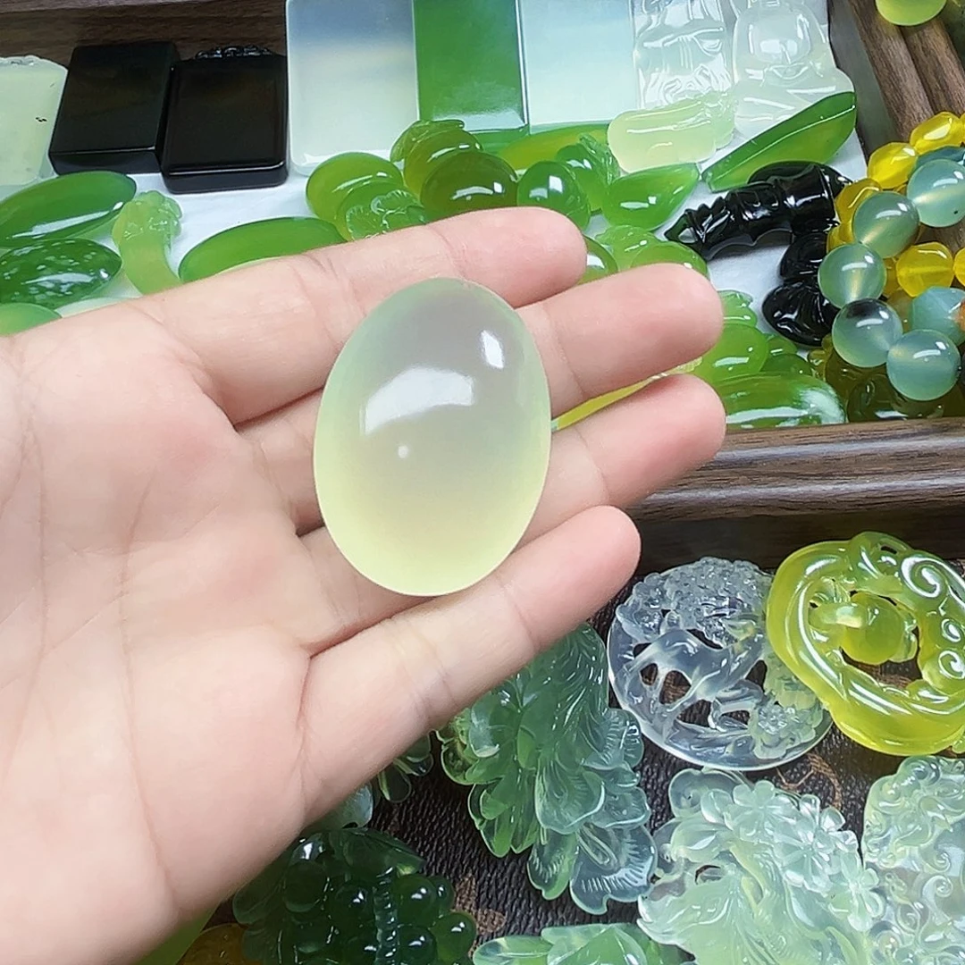 半***茶岫玉未镶嵌吊坠(不含链)