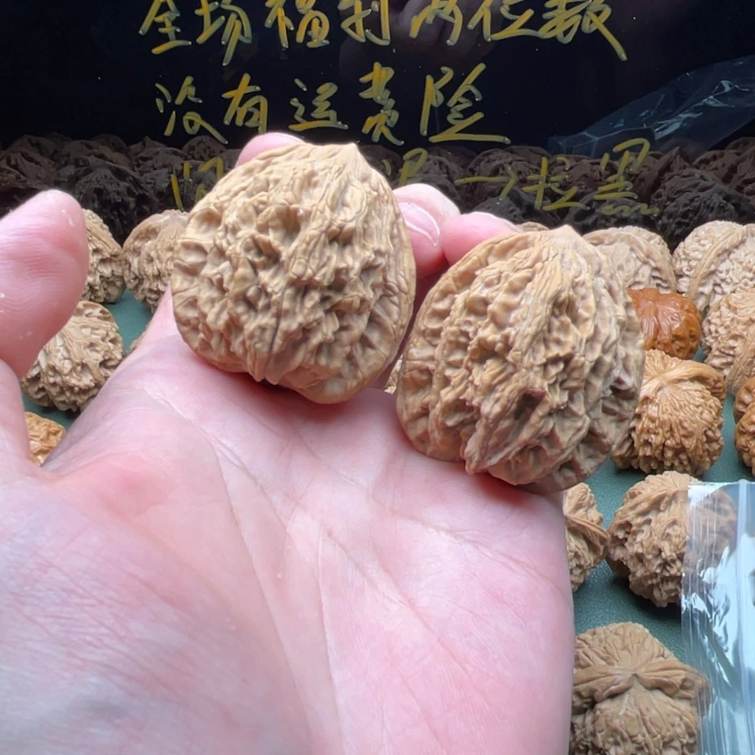 核桃把件40全品原装虎头