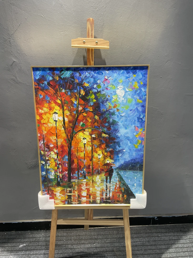抽象装饰画客厅挂画手绘油画立体设计