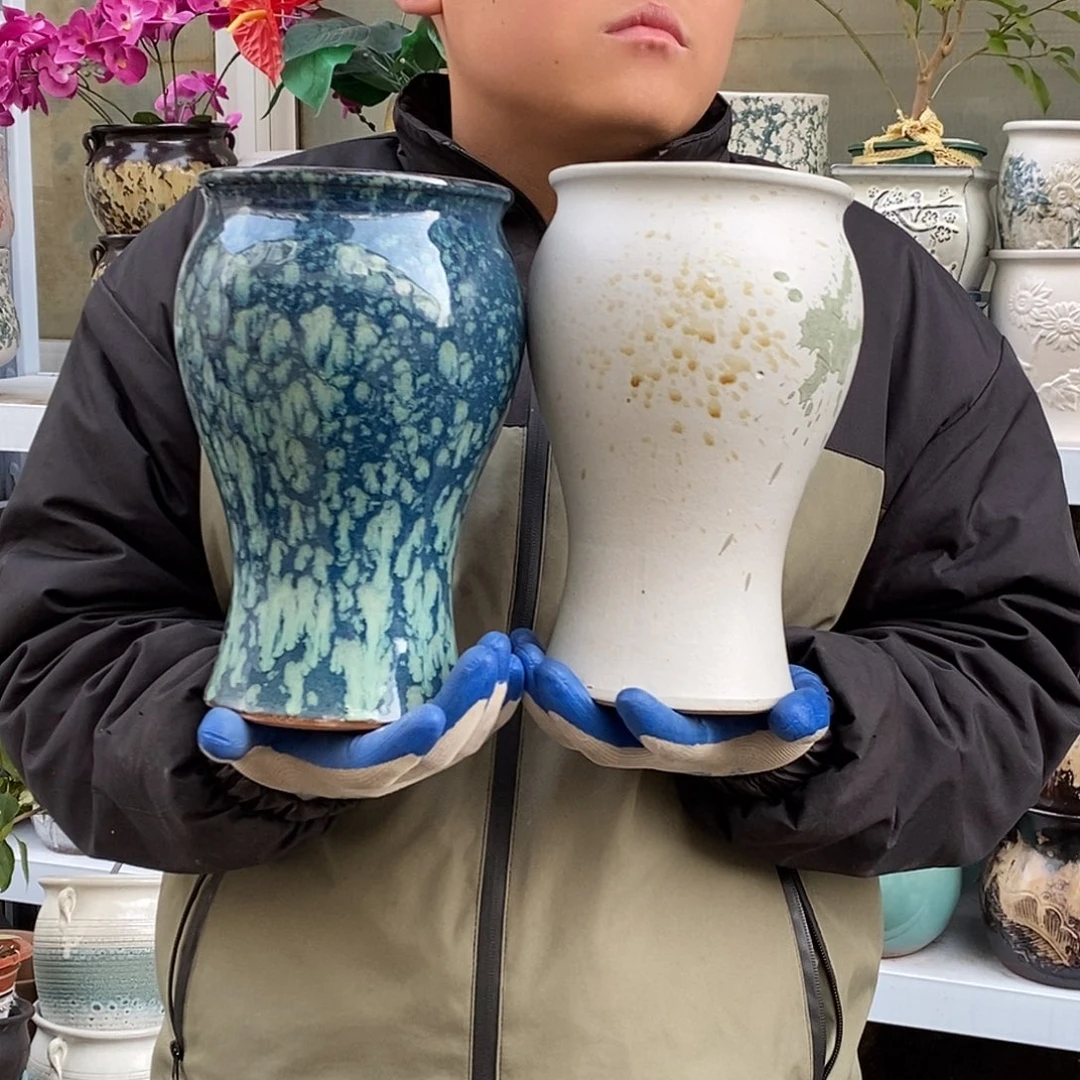 紫砂花盆口15高25福利俩个