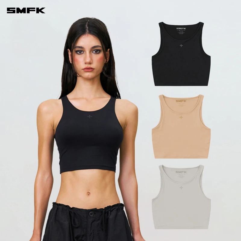SMFK拥抱皮肤综合背心 UTK52B 裸感亲肤简约修身收腰时尚内搭上衣