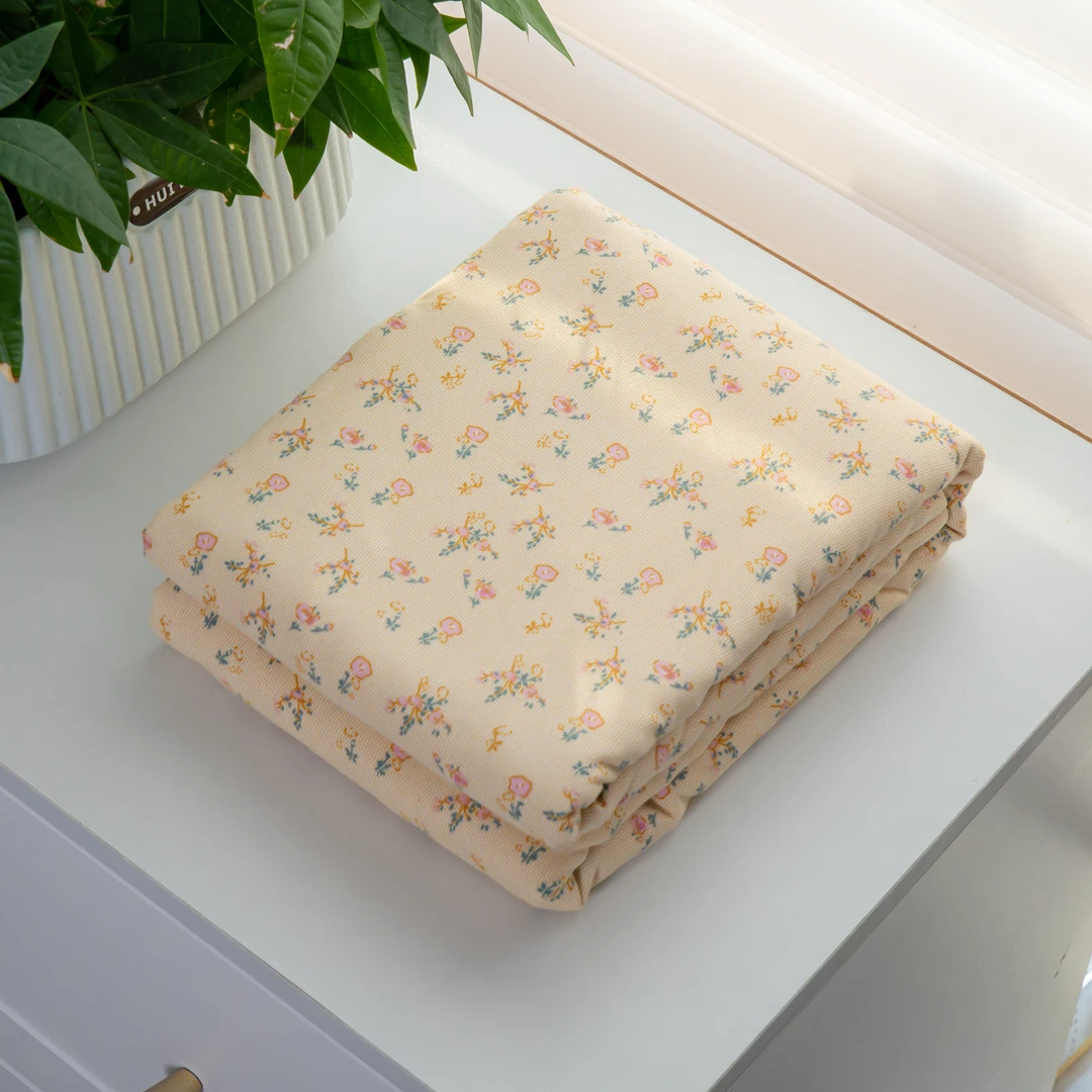 【京かわ会社】双层纱磨毛被套 时尚小碎花