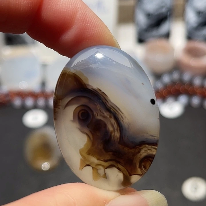 玛瑙/玉髓未镶嵌吊坠(不含链)