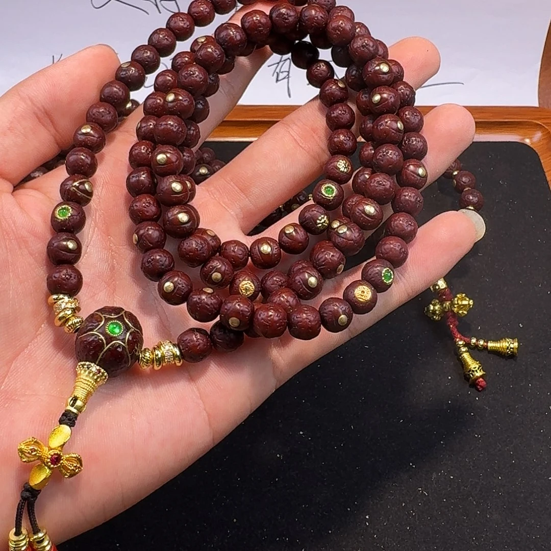 平***活凤眼菩提吊坠镶嵌108 8+