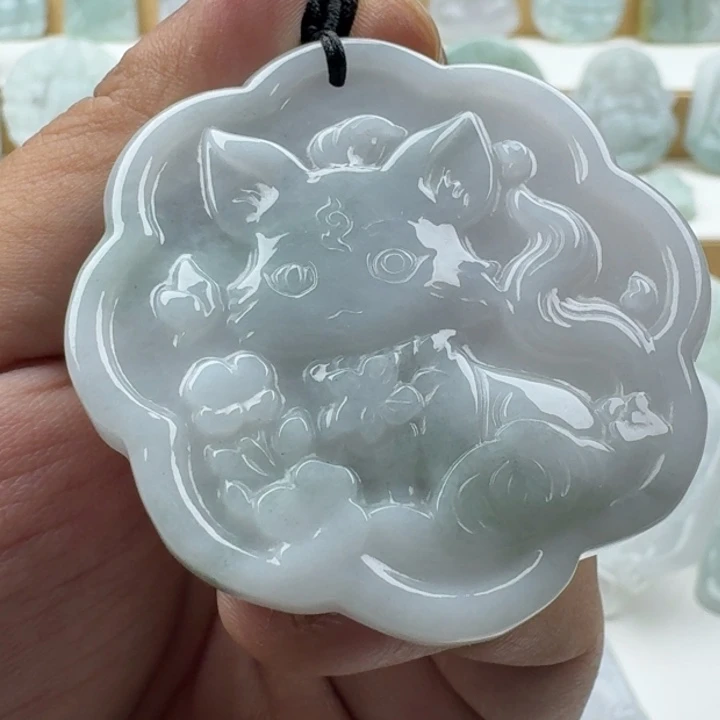 翡翠未镶嵌颈饰天然缅甸A货翡翠