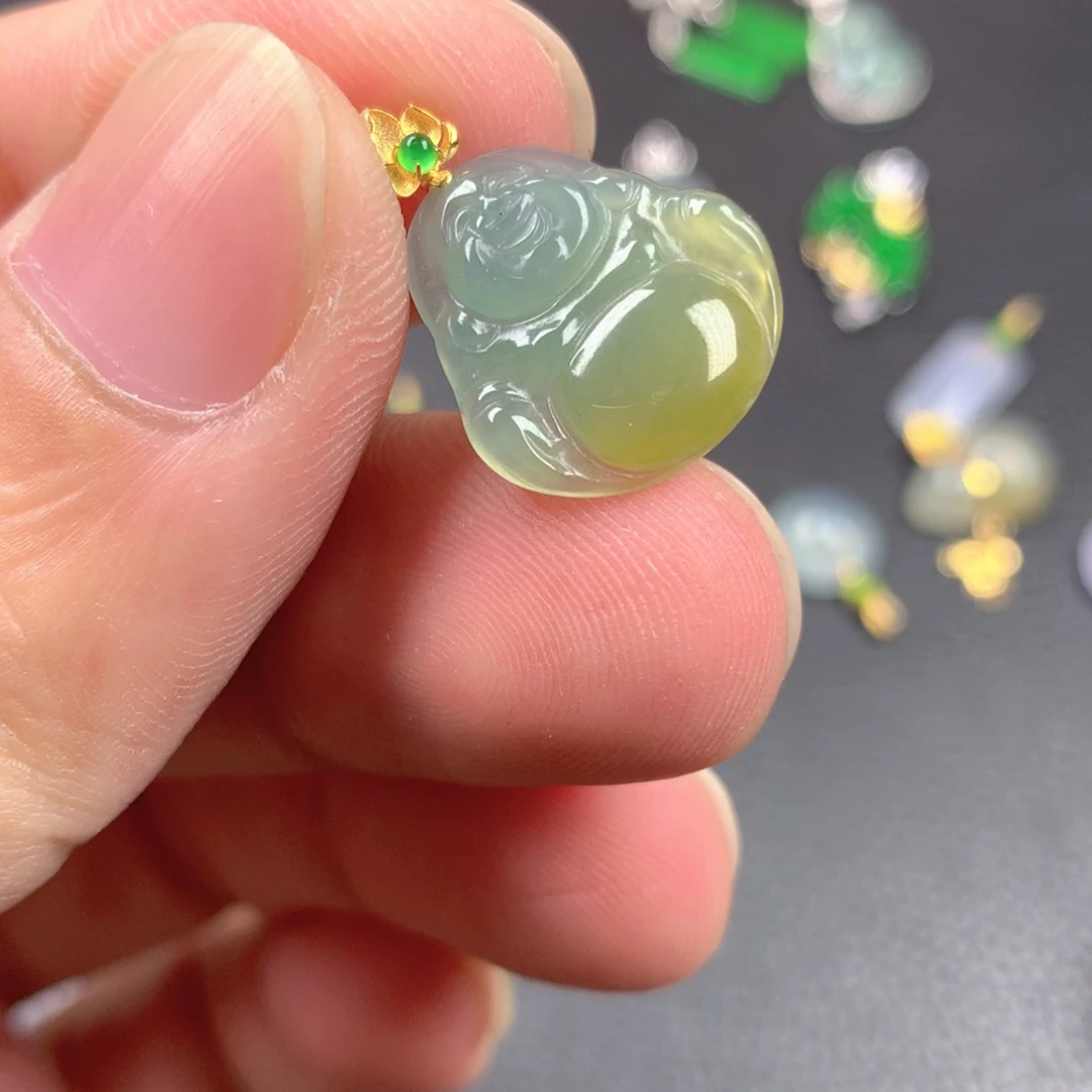 【闪购商品】翡翠18K金镶嵌颈饰翡翠