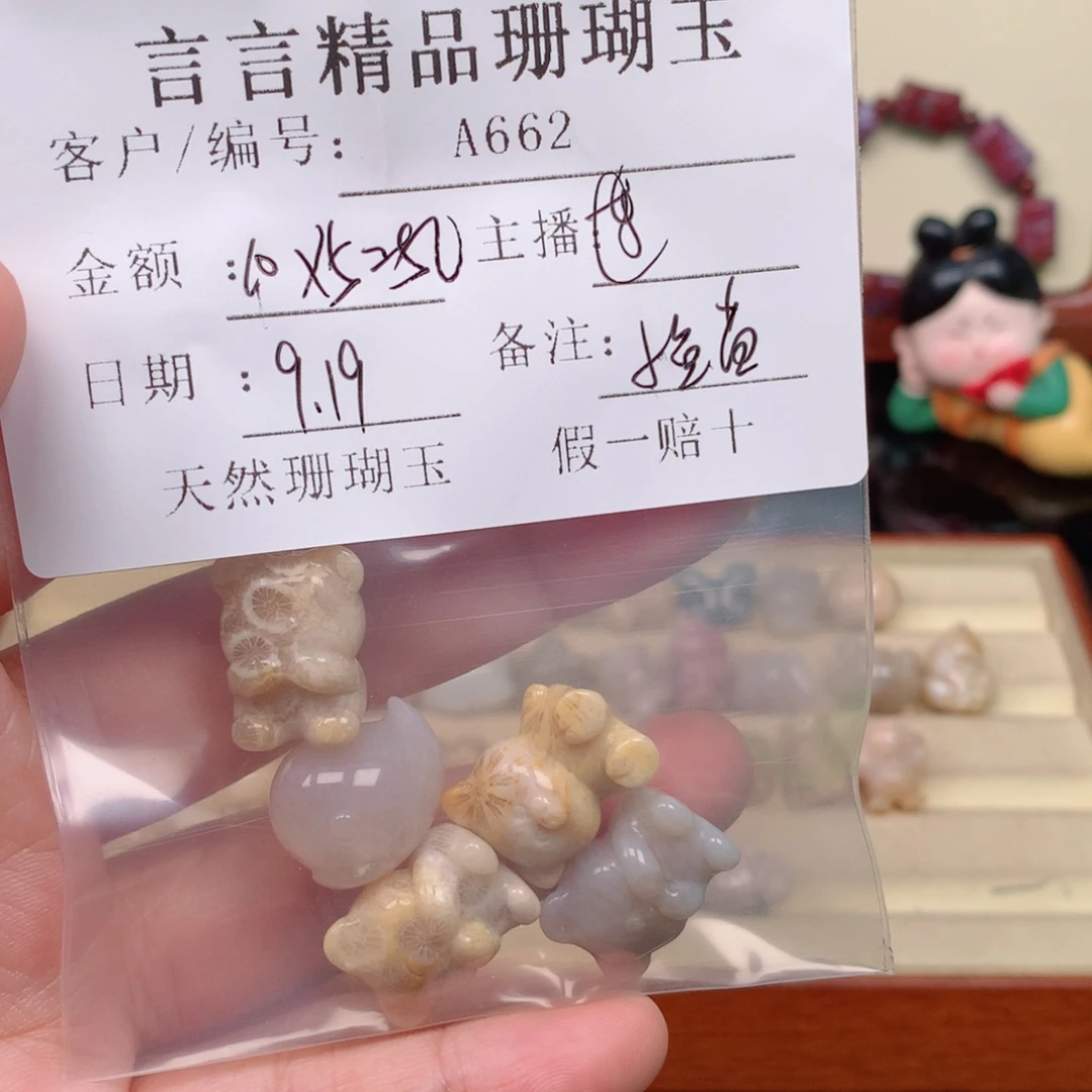小***苗未镶嵌颈饰硅化玉