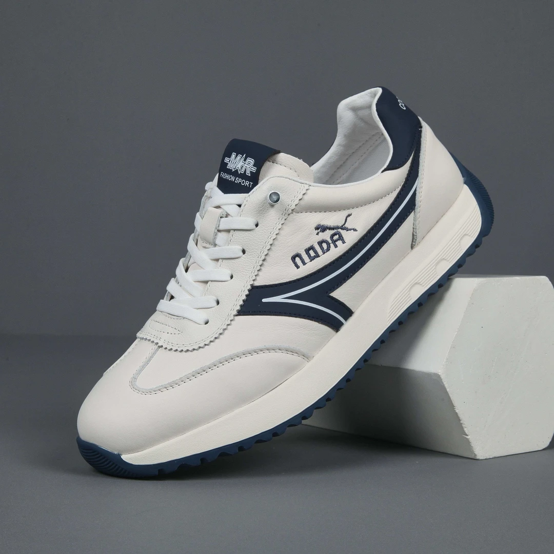 2025新款真皮男鞋头层牛皮潮鞋透气男鞋休闲鞋时尚百搭低帮阿甘鞋