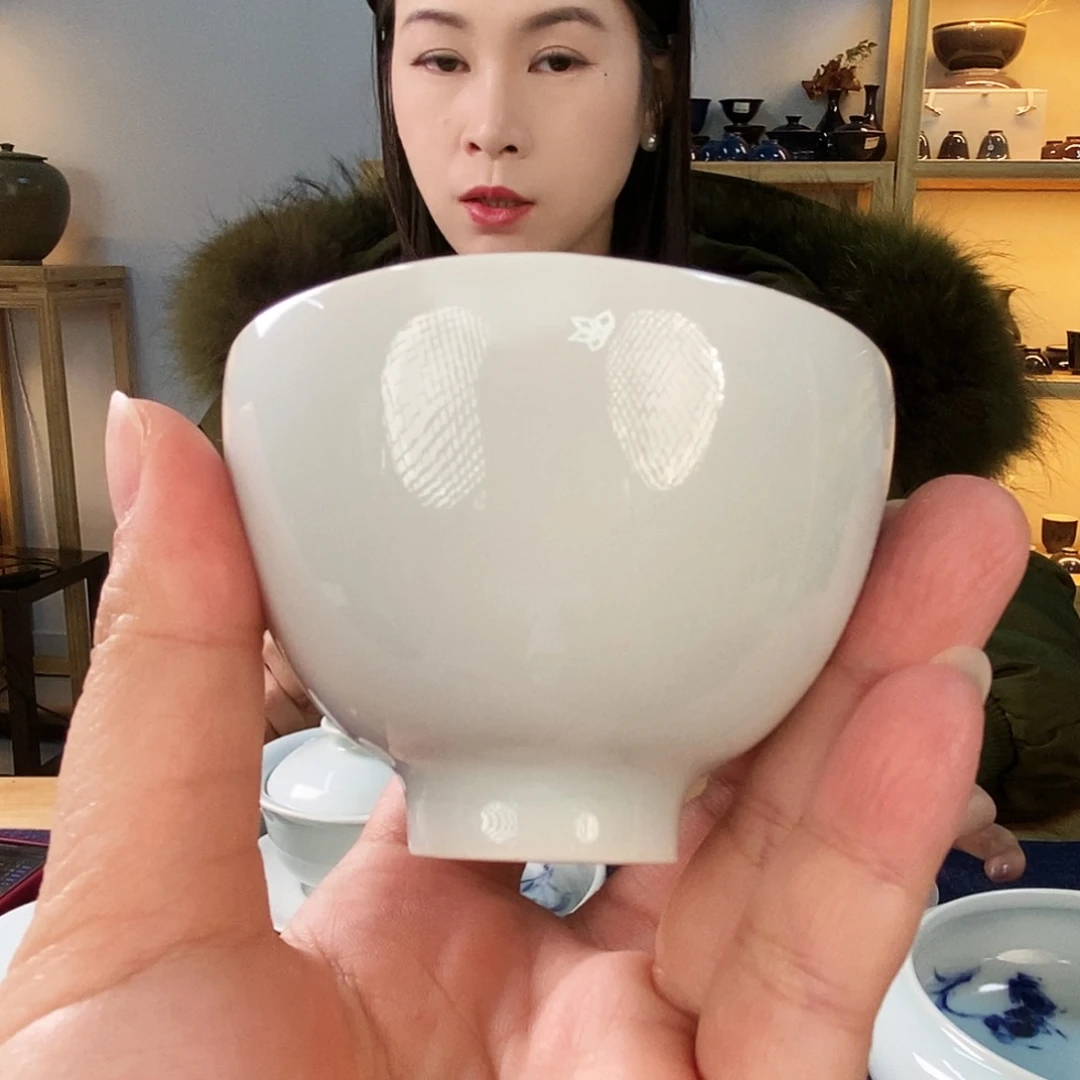 大****）天予窑玉青普洱杯
